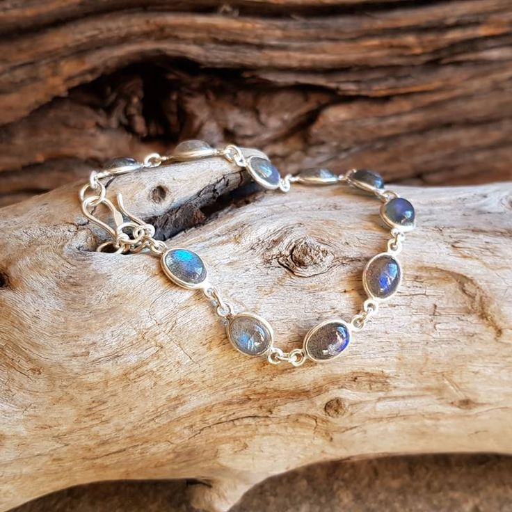 Bracelet argent 925 & labradorite